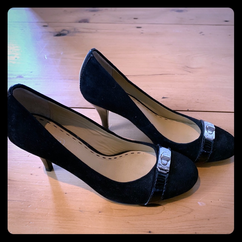 Coach suede heels